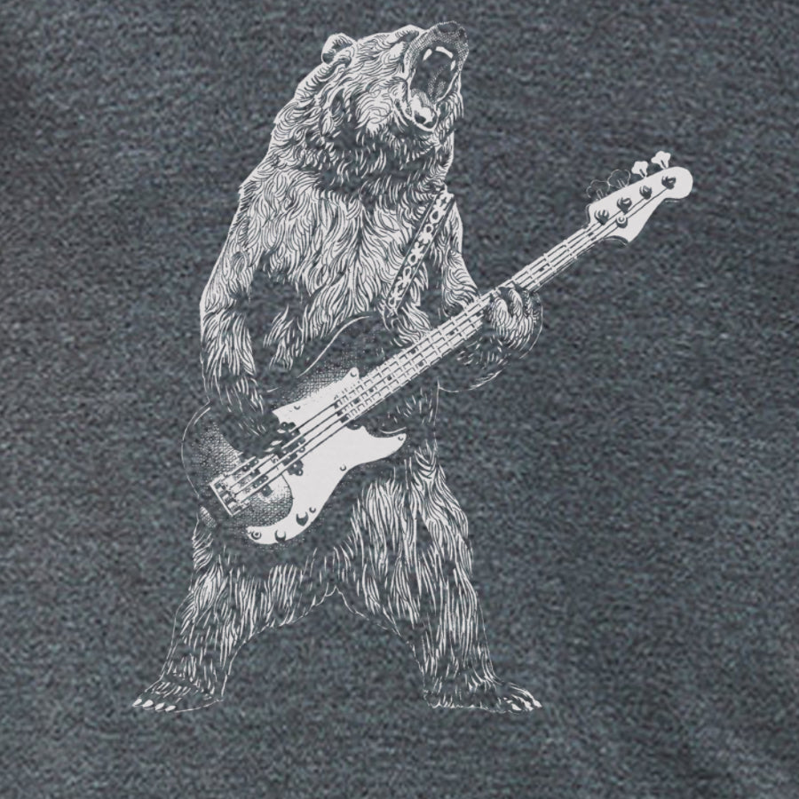 Bear Playing Bass Guitar – Mission Thread Clothing