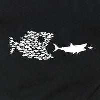 Fishing Organized On A Shark Shirt- Men's Fish Graphic Tee Shirt