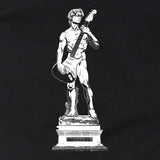 Michelangelo's David Playing Guitar Men's Tshirt- Guys Guitar Player Tee- Music Lover Parody Apparel For Him