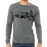 Chicken Pulling a Trailer Long Sleeve