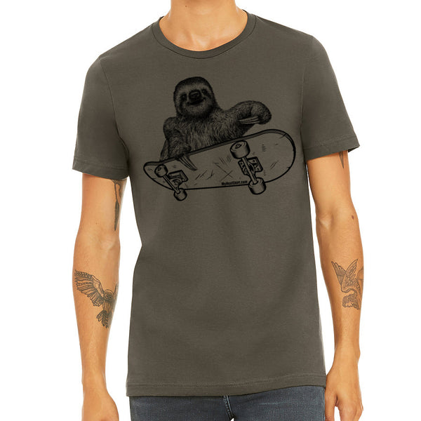 Sloth Riding A Skateboard