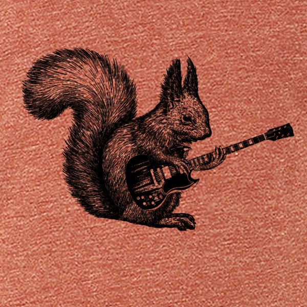 T-shirt Uomo Gildan 5000 – One Scoiattolo Che Suona La Chitarra – Cotone Pesante - Foto 2
